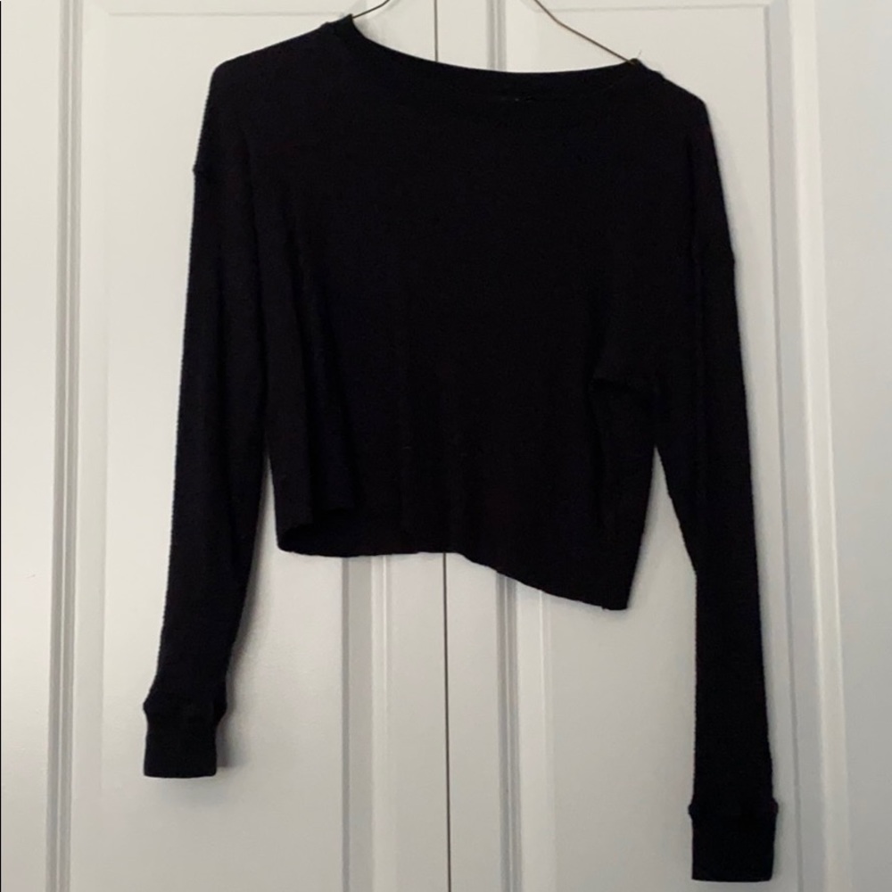 2 for $20 Top! Long sleeve knit crop top